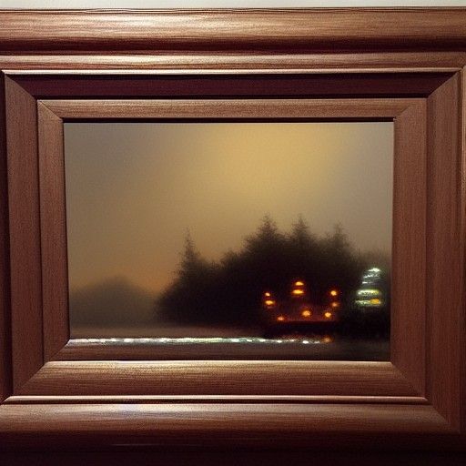 Night Scene Oil Painting Inspired by James Gurney