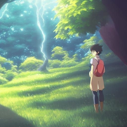 Pokemon in Ghibli Style by Makoto Shinkai