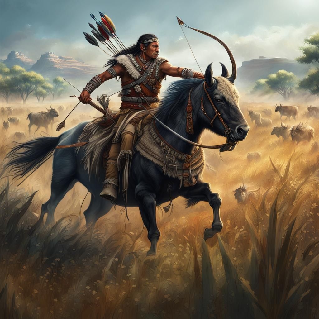 American Indian warrior