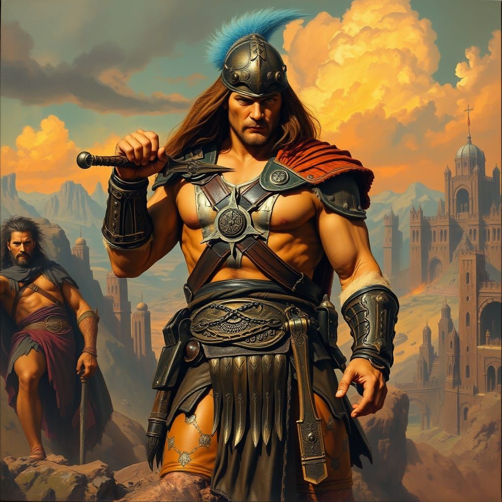 Heroic Conan in an Epic Landscape