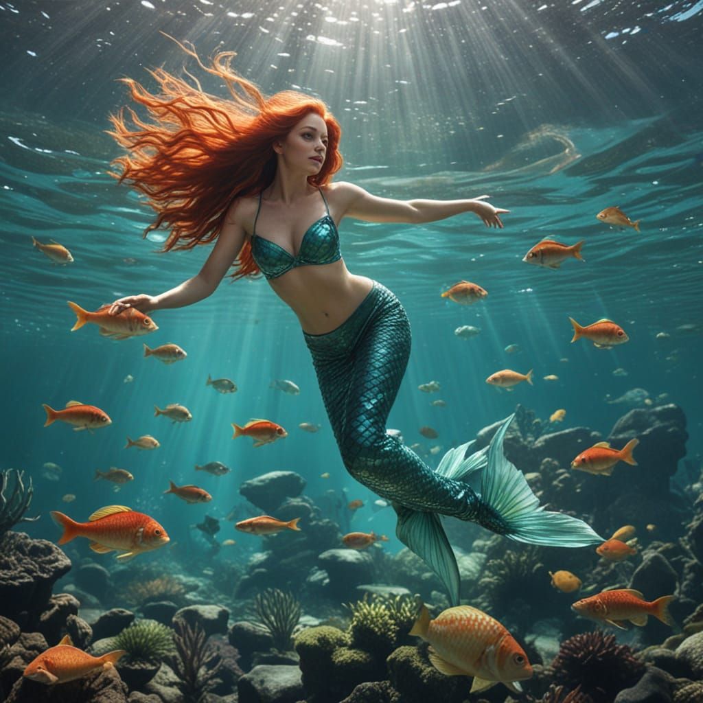 Ginger Grant Shines in Epic Mermaid Romance The Mermaid Wore...