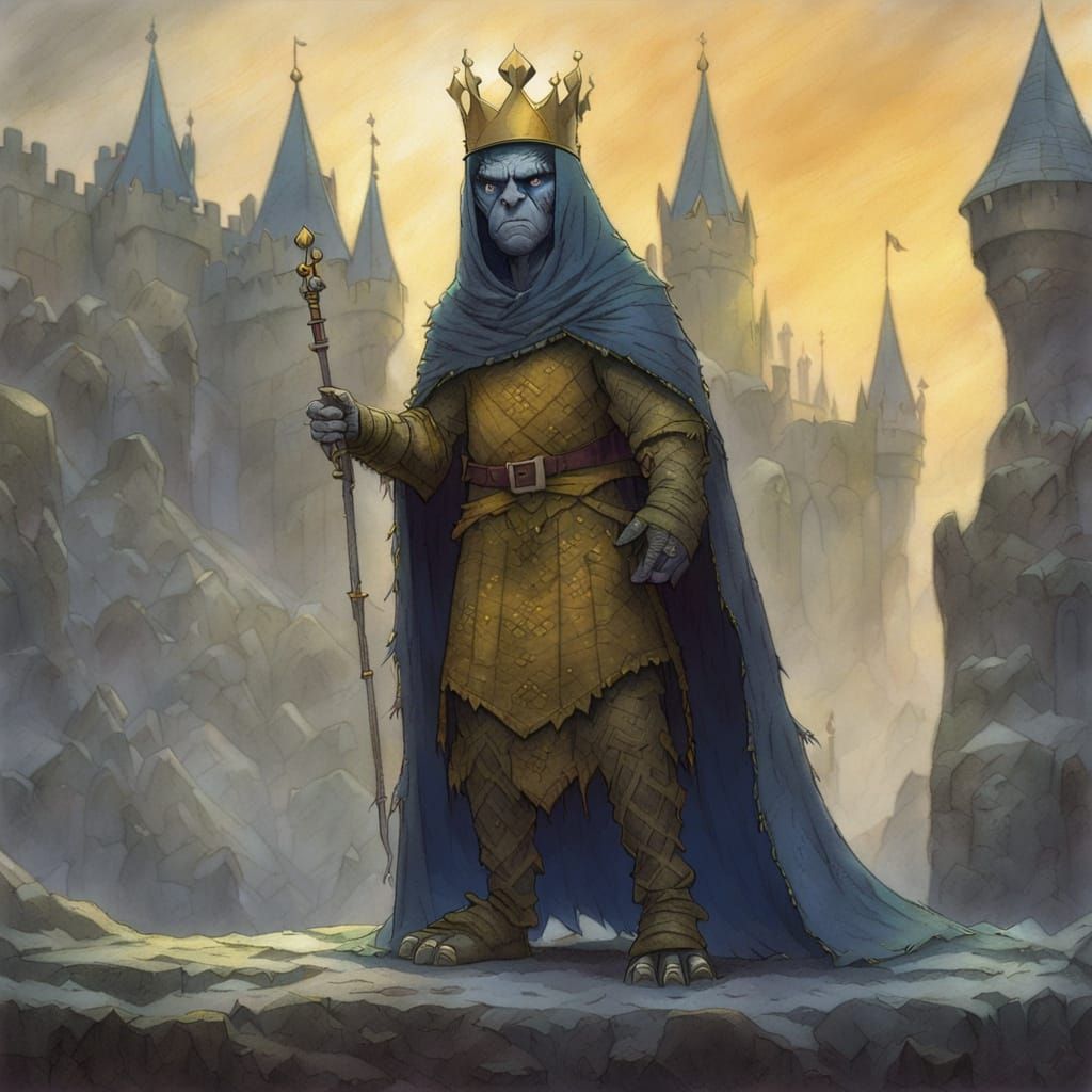 Ethereal Imp King in Medieval Castle