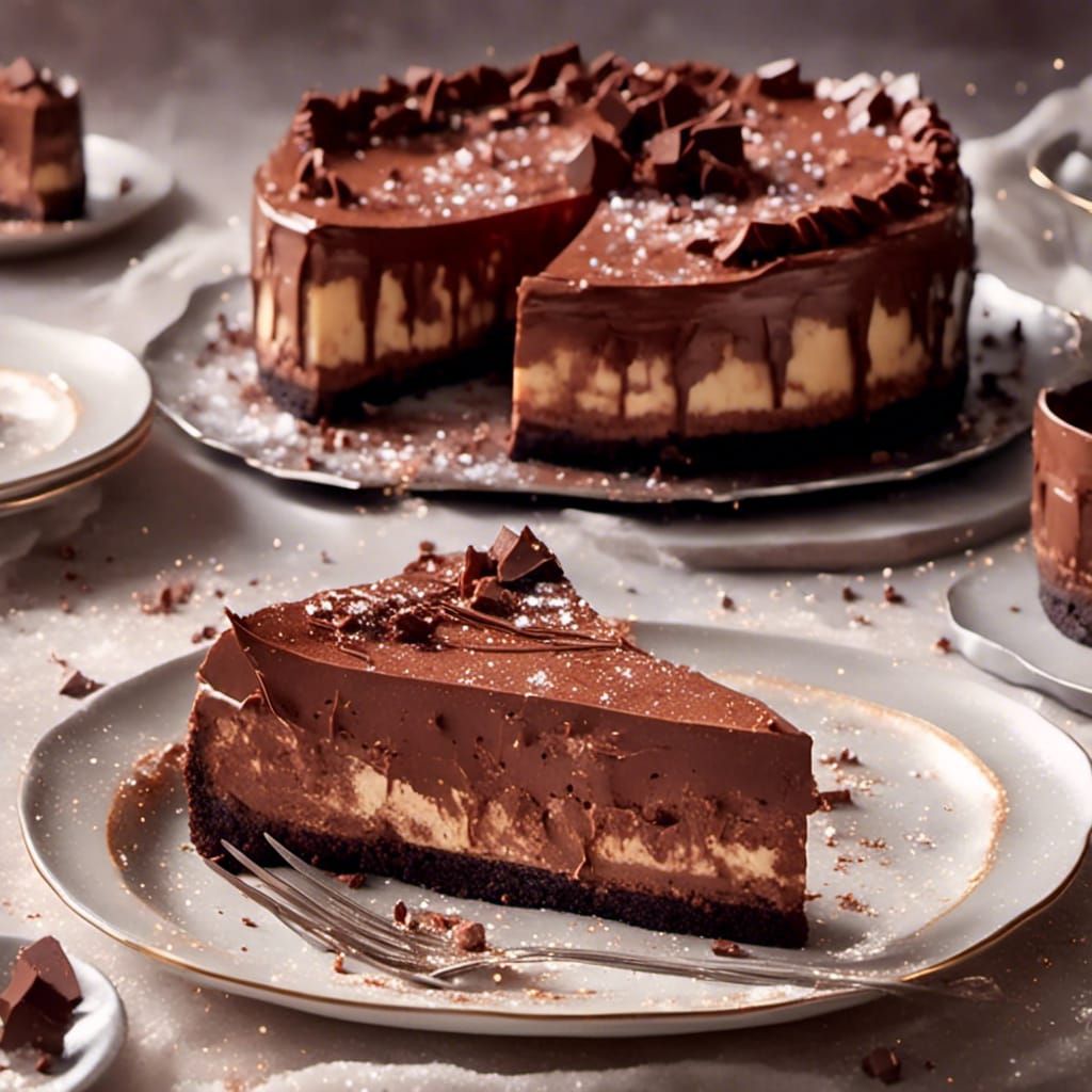 Delicious Chocolate Cheesecake Pike