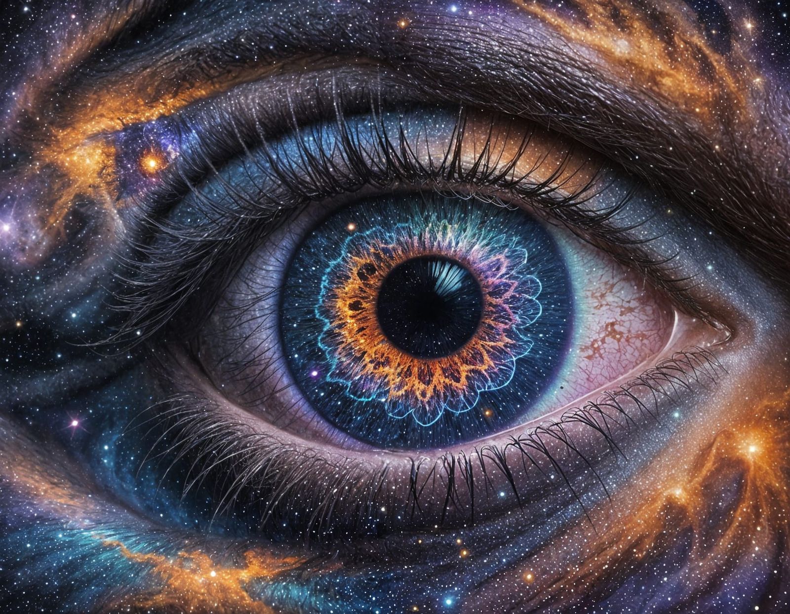 Galaxy Eye: A Fantastical Cosmic Vision