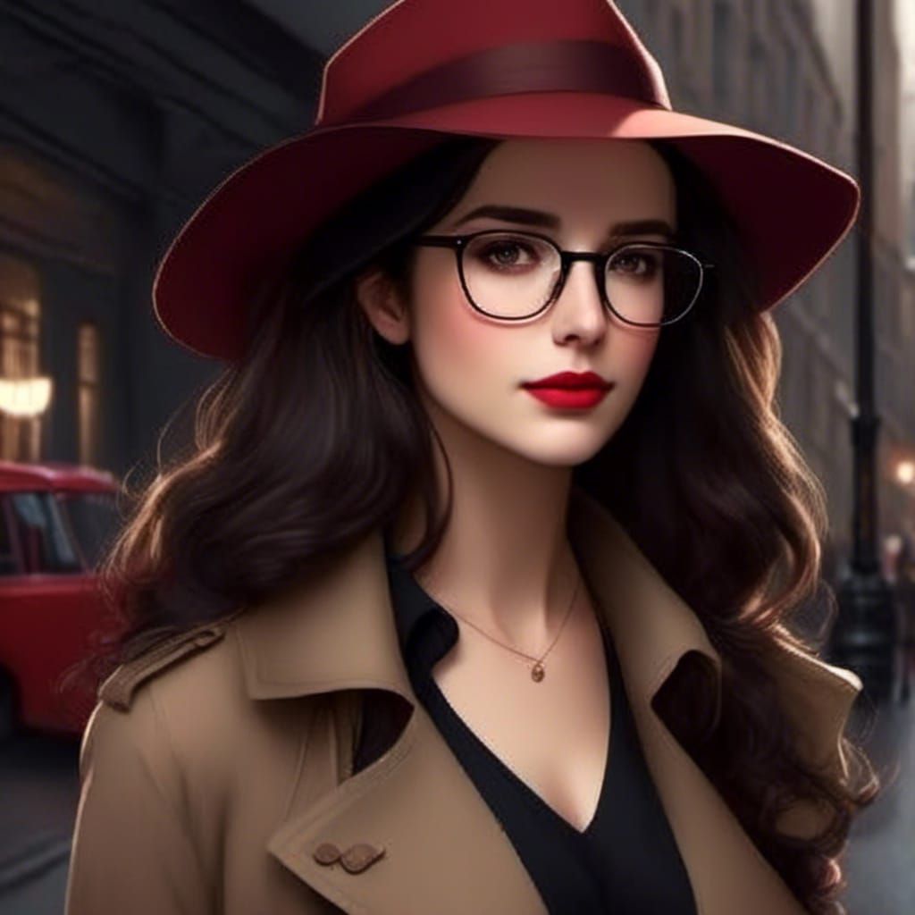 Portrait of a Beautiful Woman in the City