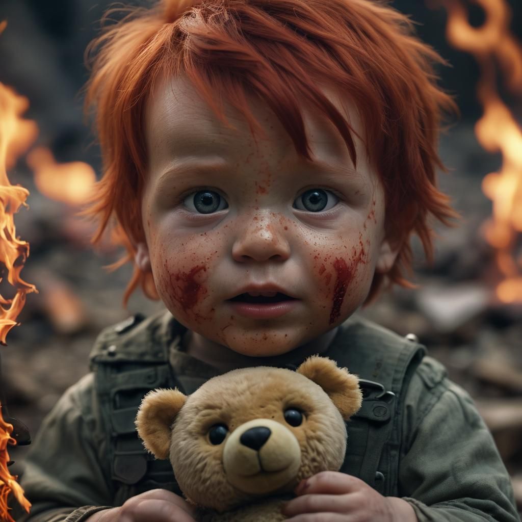 Baby's Eyes Reflect War's Horror