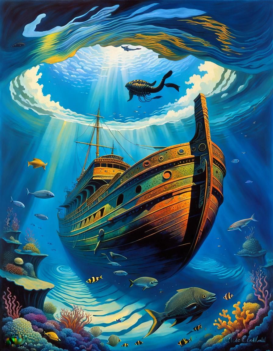 In the deep of the ocean