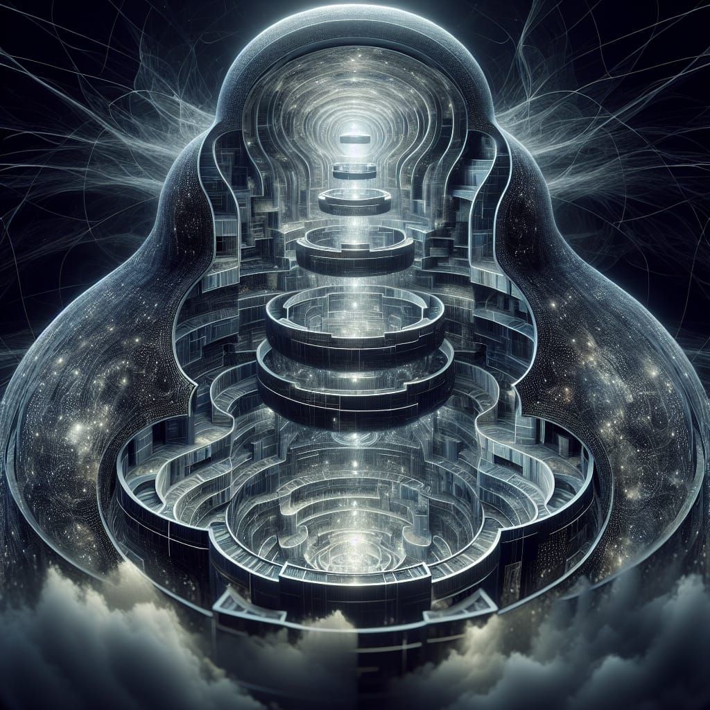 Giant Cutaway Cyber Matryoshkas