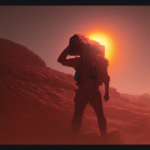 Turban on Mars: Hyperdetailed Concept Art