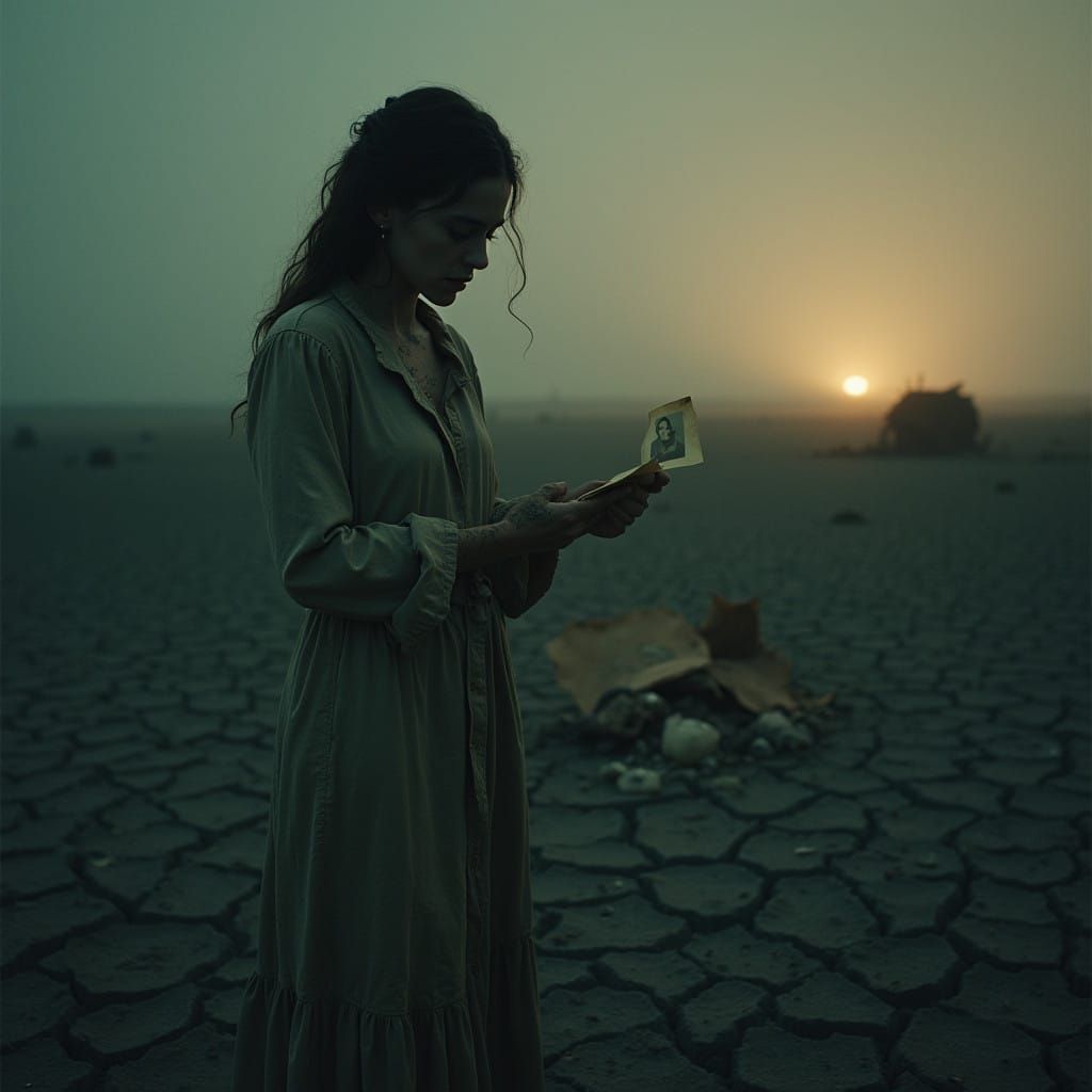 A Lonely Figure Clings to Faded Memories