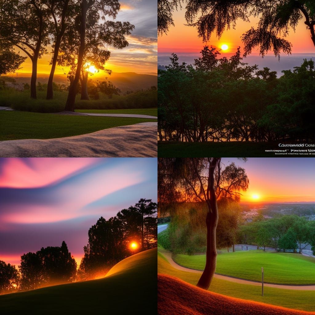 Sunset Hill: Professional Photography with Bokeh