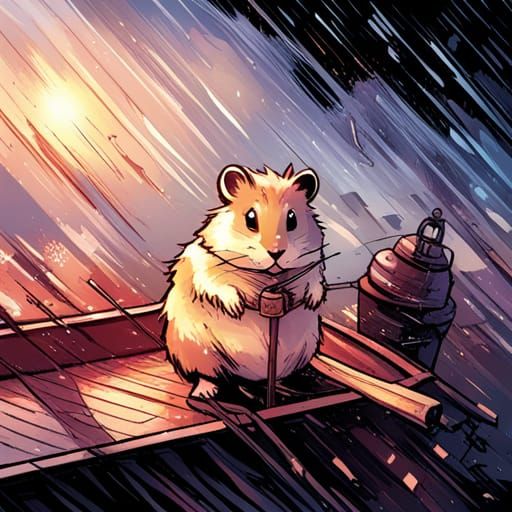 Hamster's Winter Voyage: Comic Book Art