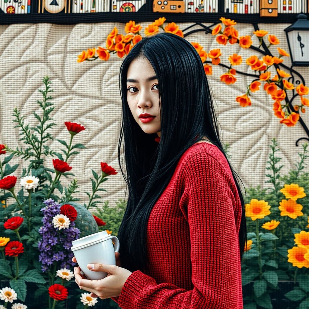 Rachel (Woven tapestry surrealism)