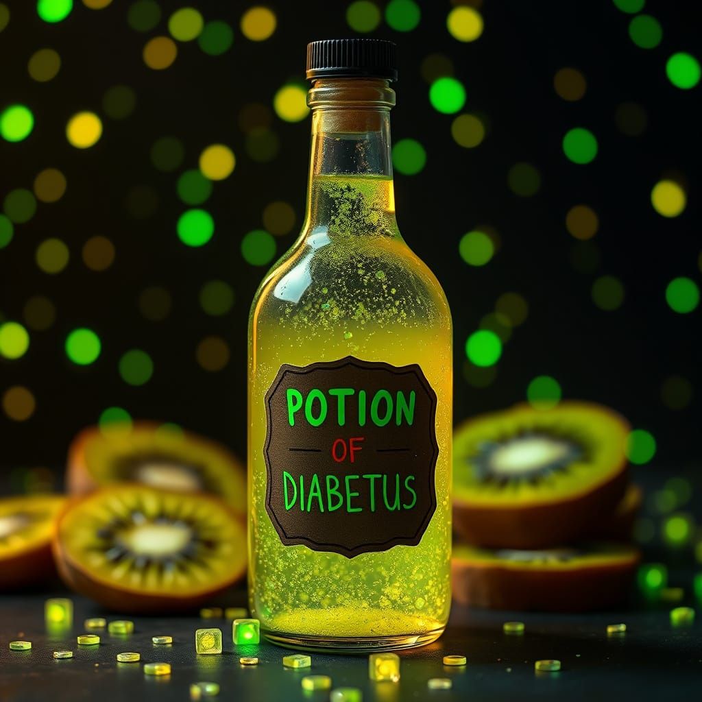 Synthwave Potion of Diabetus with Kiwi