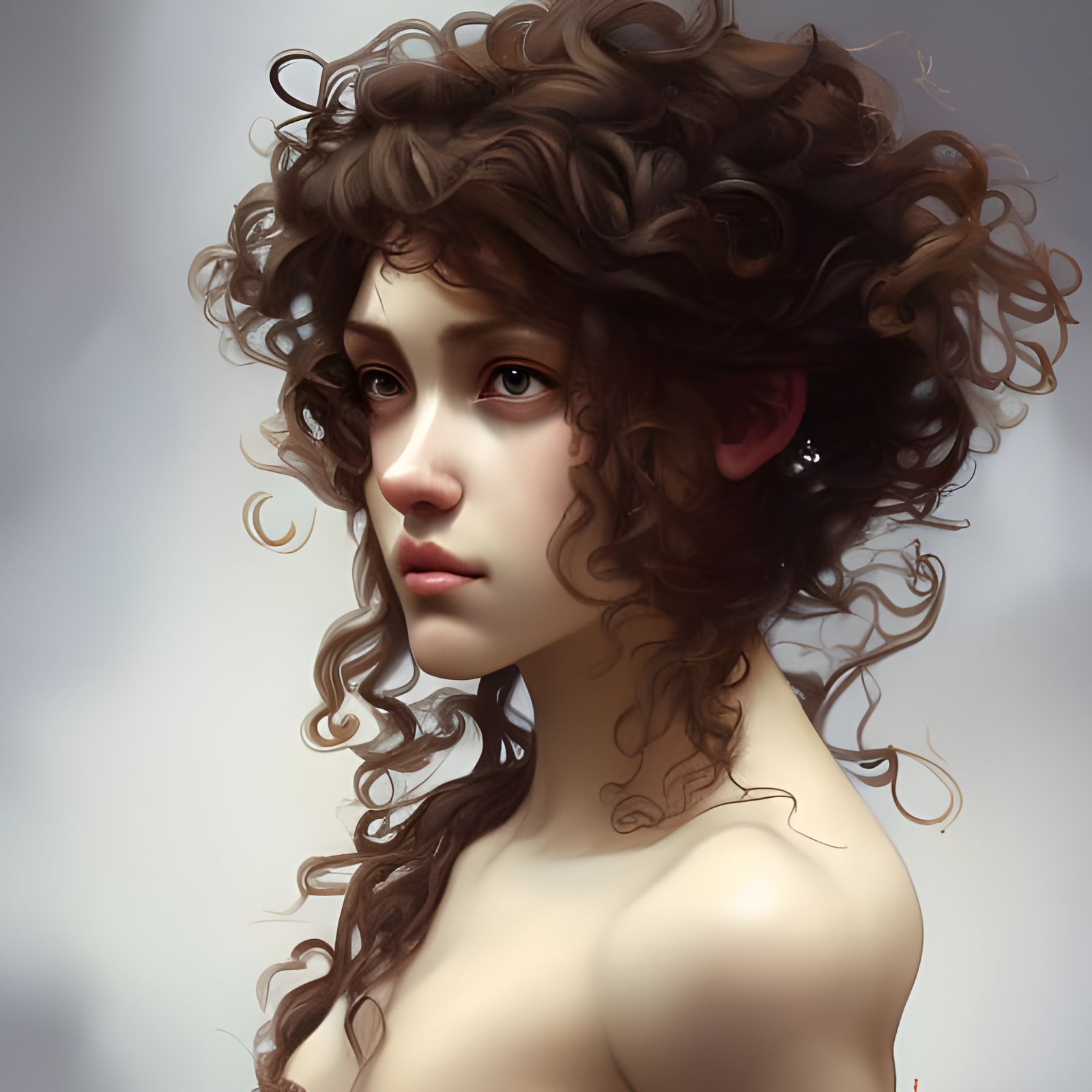 Detailed Portrait of a Girl in Trending Art Style