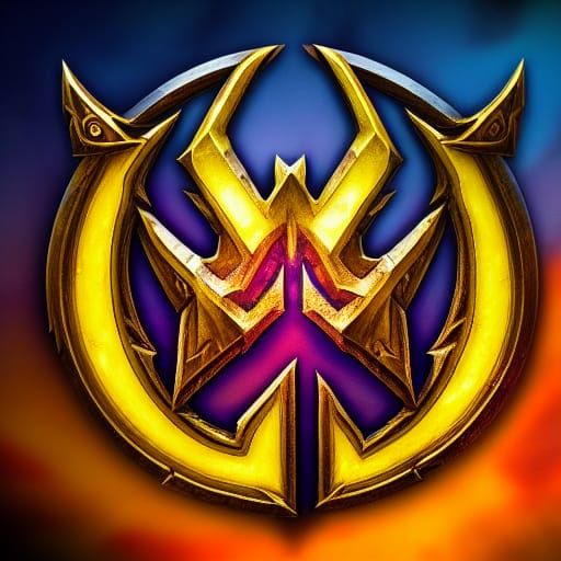 World of Warcraft Logo in Professional Photography Style