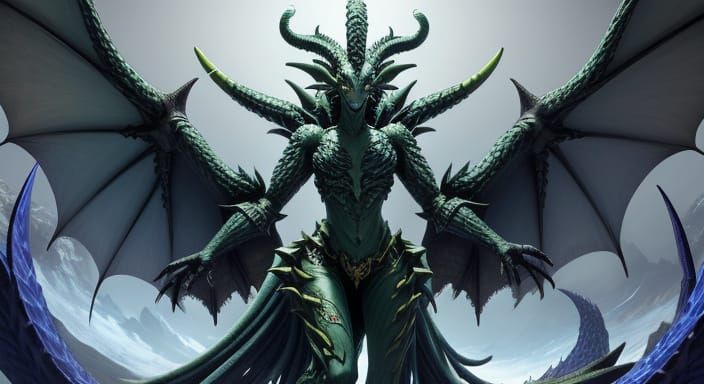 AI Generated Image of Tiamat