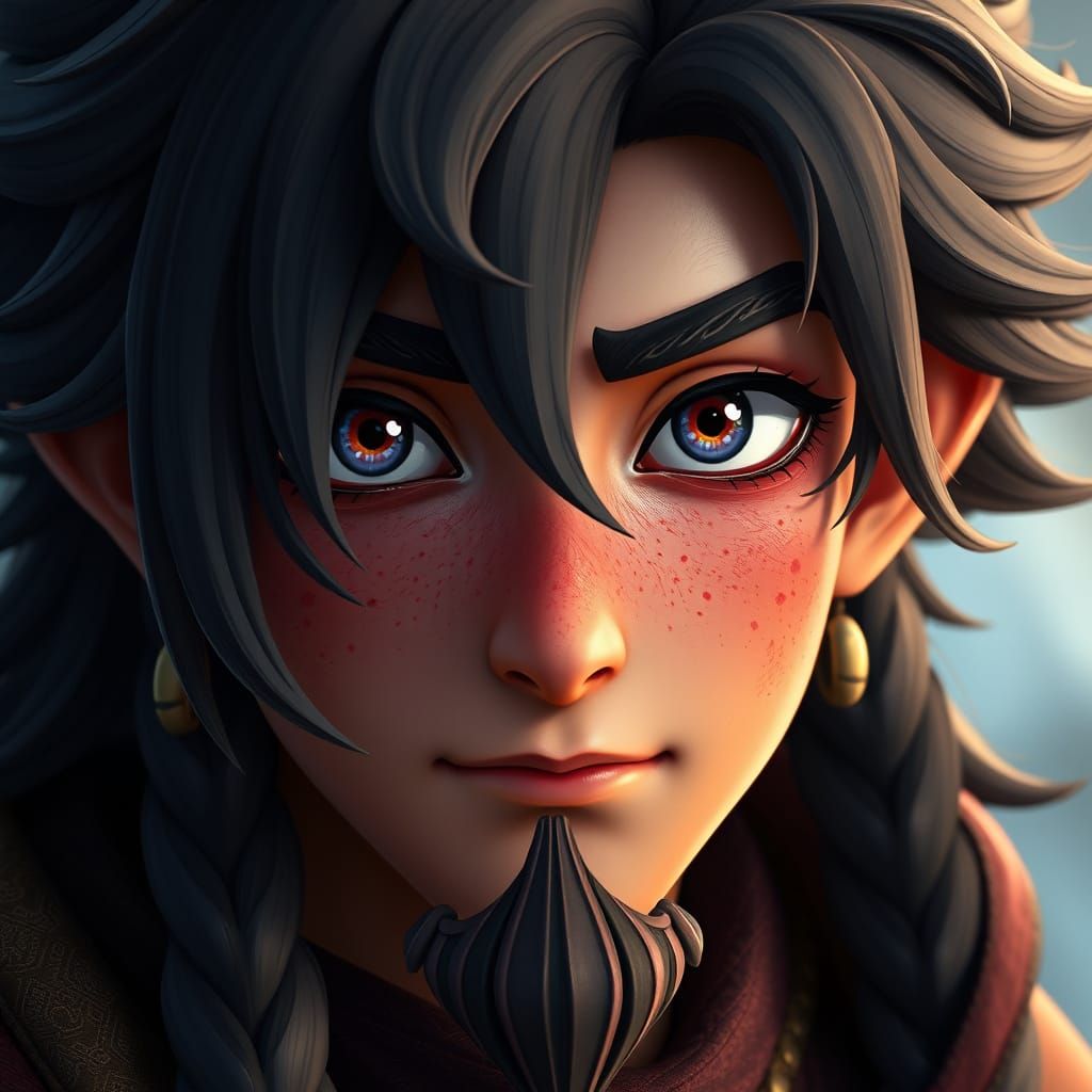 Fantastical Animated Character Portrait in Ghibli & Moebius ...