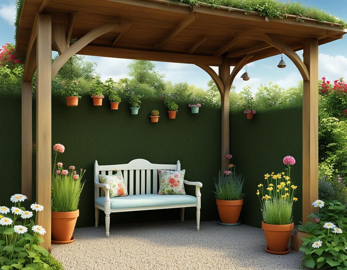 Enchanting Garden Seating in Whimsical Style