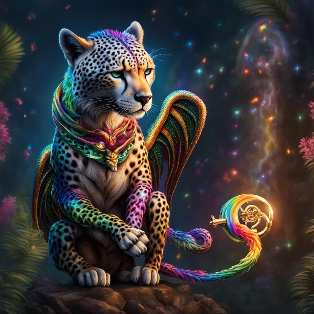 Rainbow Winged Cheetah Opens Gates