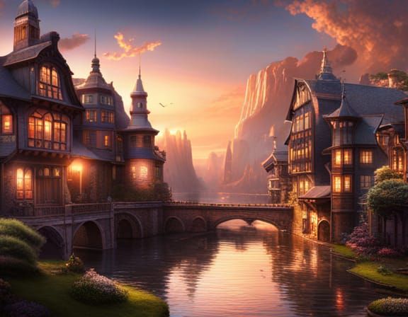 Dream Home: Cinematic Digital Matte Painting