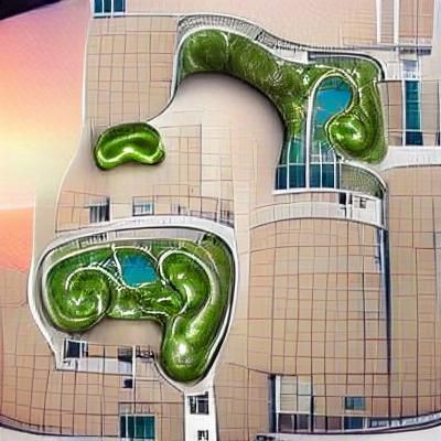 Innovative Open-Air Kidney-Shaped Hotel Concept