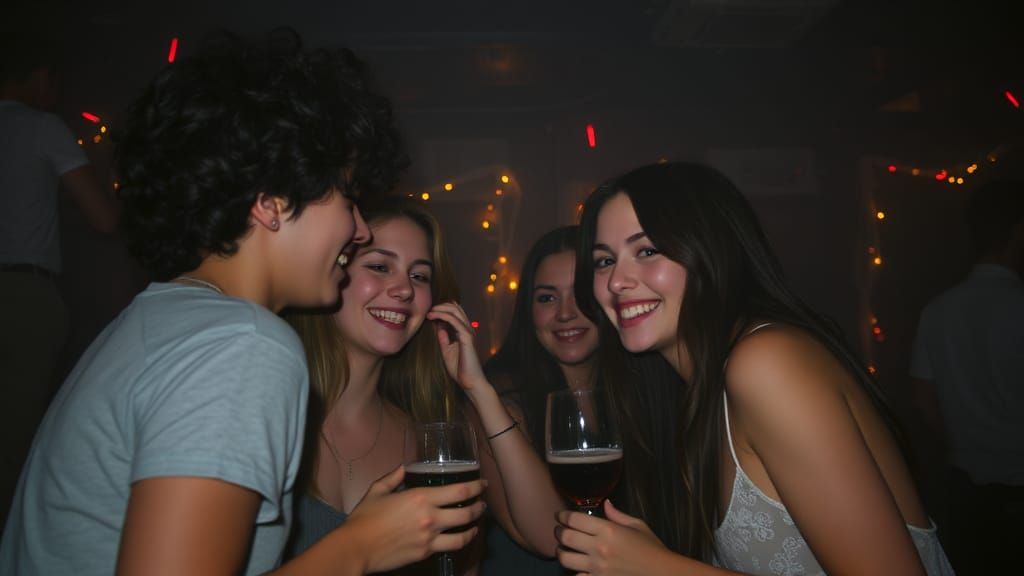 Retro Teens Let Loose in a Vibrant Liminal Space