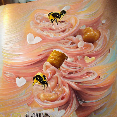 Detailed Close-Up of a Honey Bee