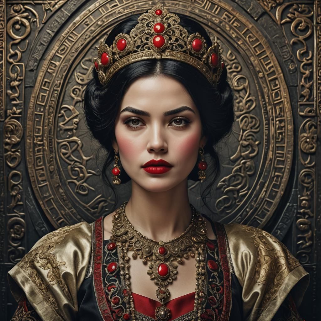 Hyperrealistic Woman in Ancient Babylon Style