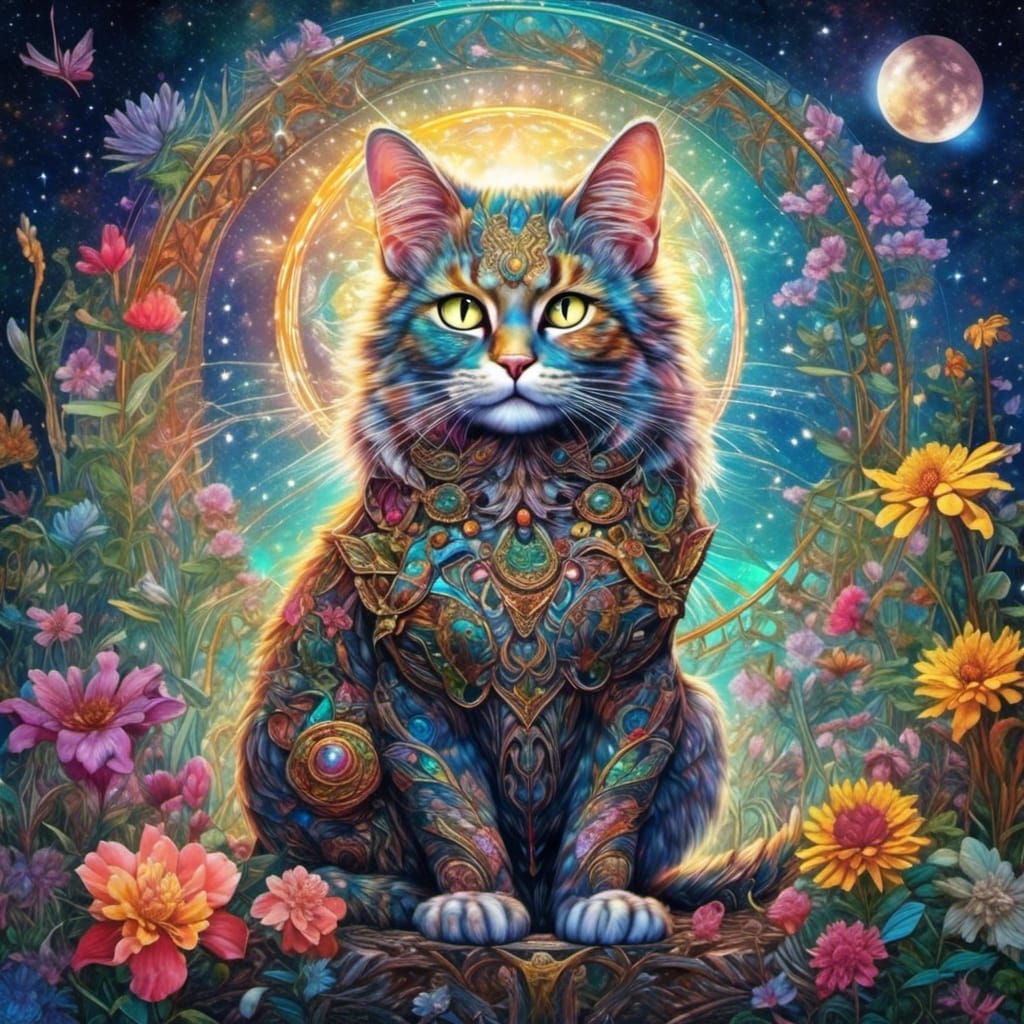 Astral Chandra: Cat God of the Moon