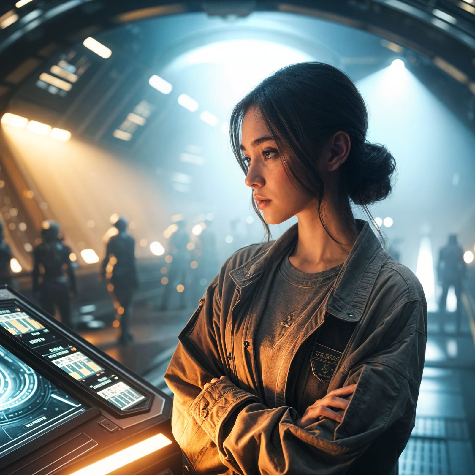 Epic Space Engineer in Futuristic Starbase