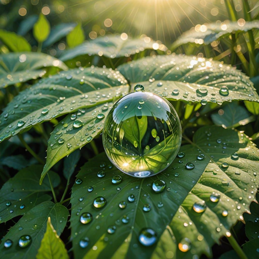 Valley Reflected in Dew Drop: Magical Realism