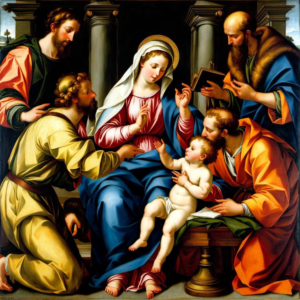 Holy Family with St. John the Baptist, Venetian Style
