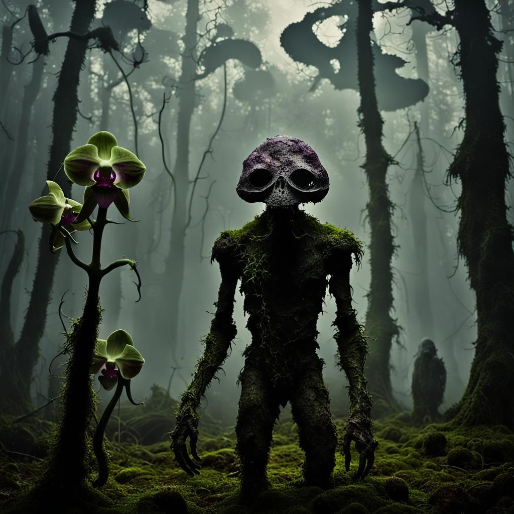 Alien Forest with Ominous Creature