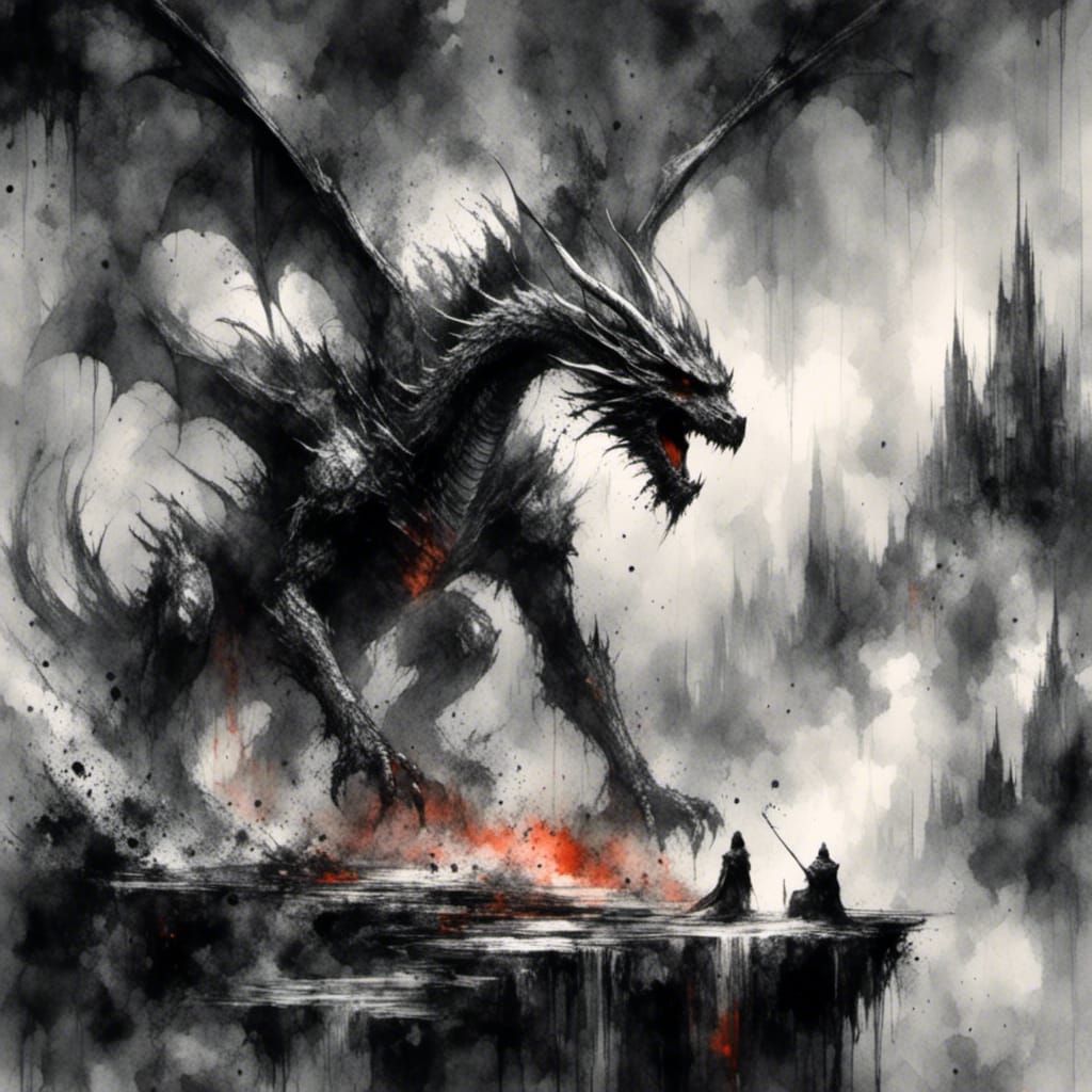 Dragon Lord Vaelfor in Dark Fantasy 3D Art