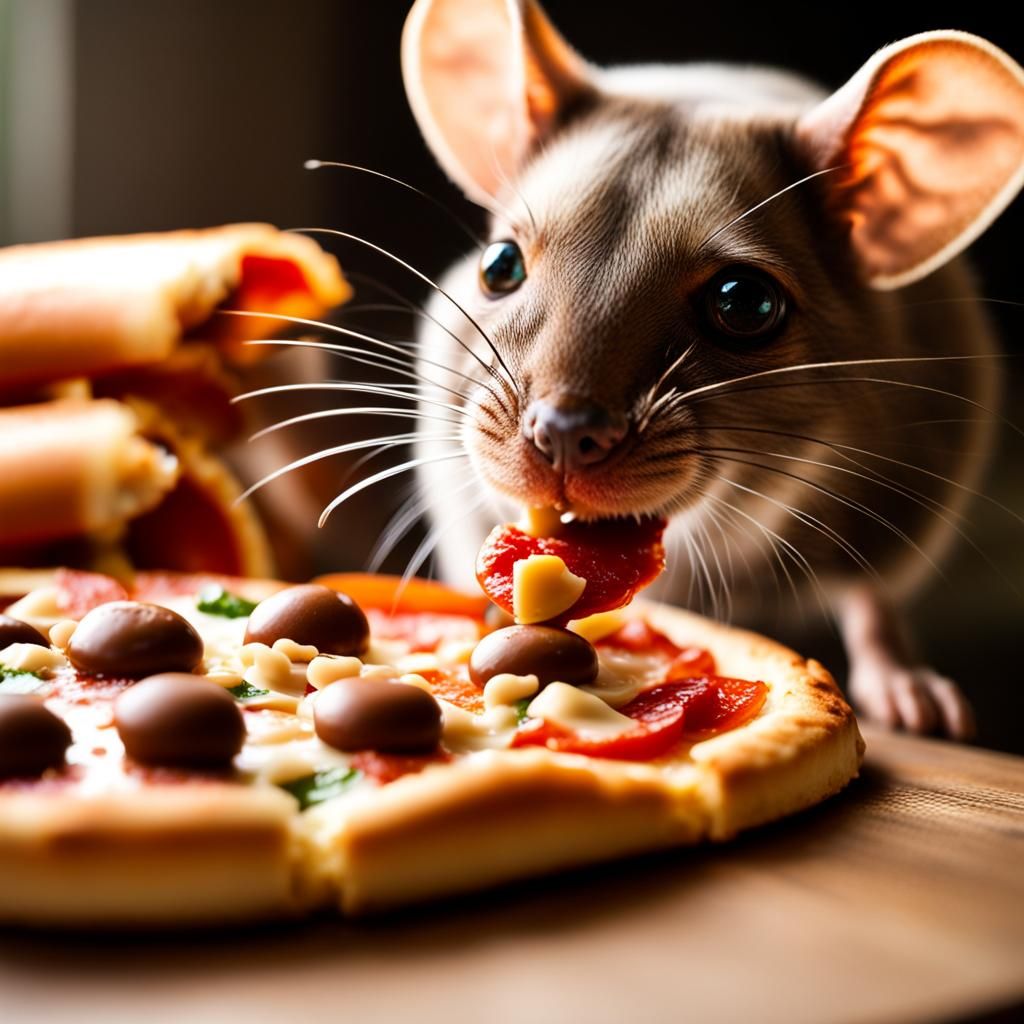 Mouse Feast: Pizza, Hot Dogs, and Peanut Butter Cups