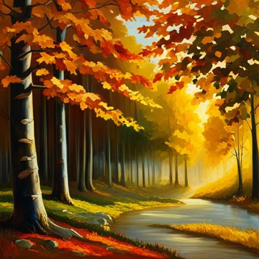 Renaissance Painting of Summer Turning to Autumn