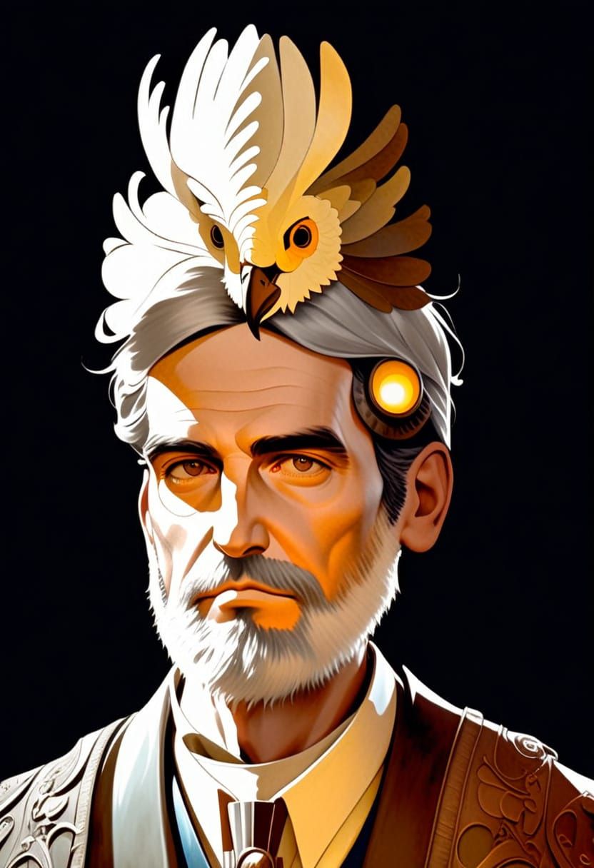 Hebrew Man in Babylon: A Surrealist Portrait