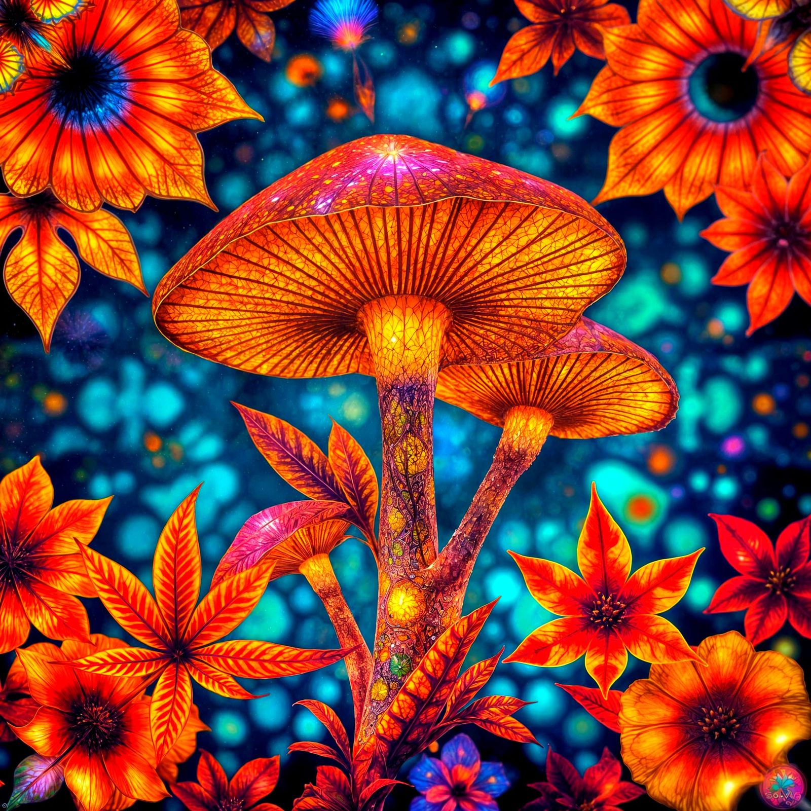 The Psychedelic Mushroom Patterns of the 1960s