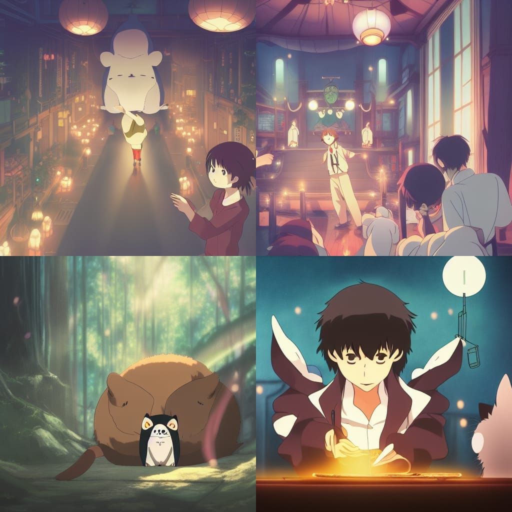 Tanuki Magic Show: Studio Ghibli Anime Key Visual