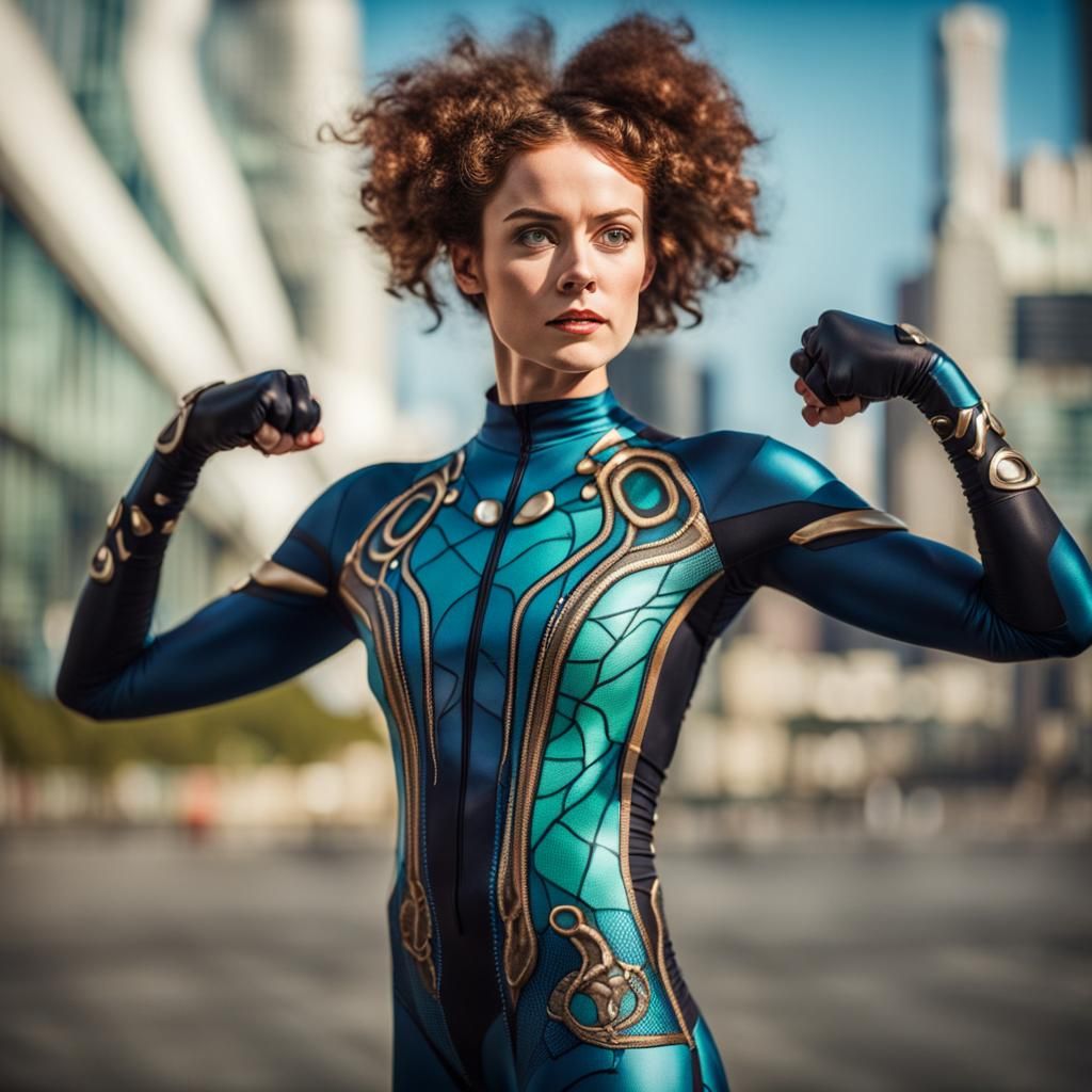 Warrior Woman with Alien Tentacles: Professional Photo