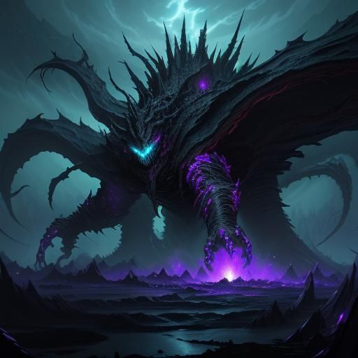 Epic Dark Fantasy Endbringer Concept Art