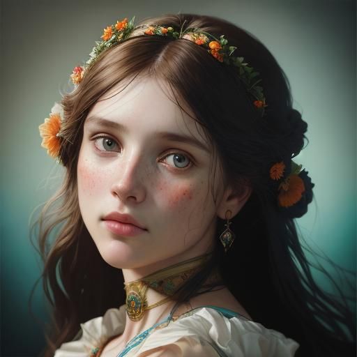 Birth of Venus: Pre-Raphaelite Digital Painting in 8K