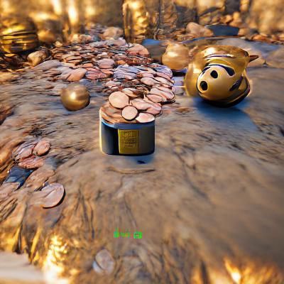 Piggy Bank Overflowing with Coins in 8K