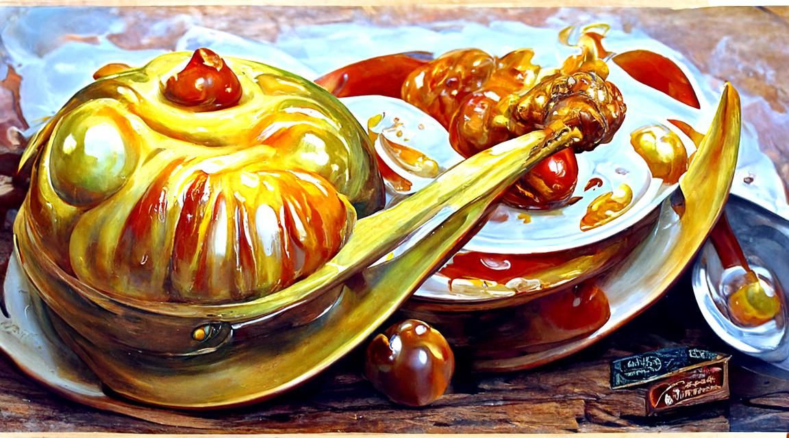 Delicious Food Oil Painting