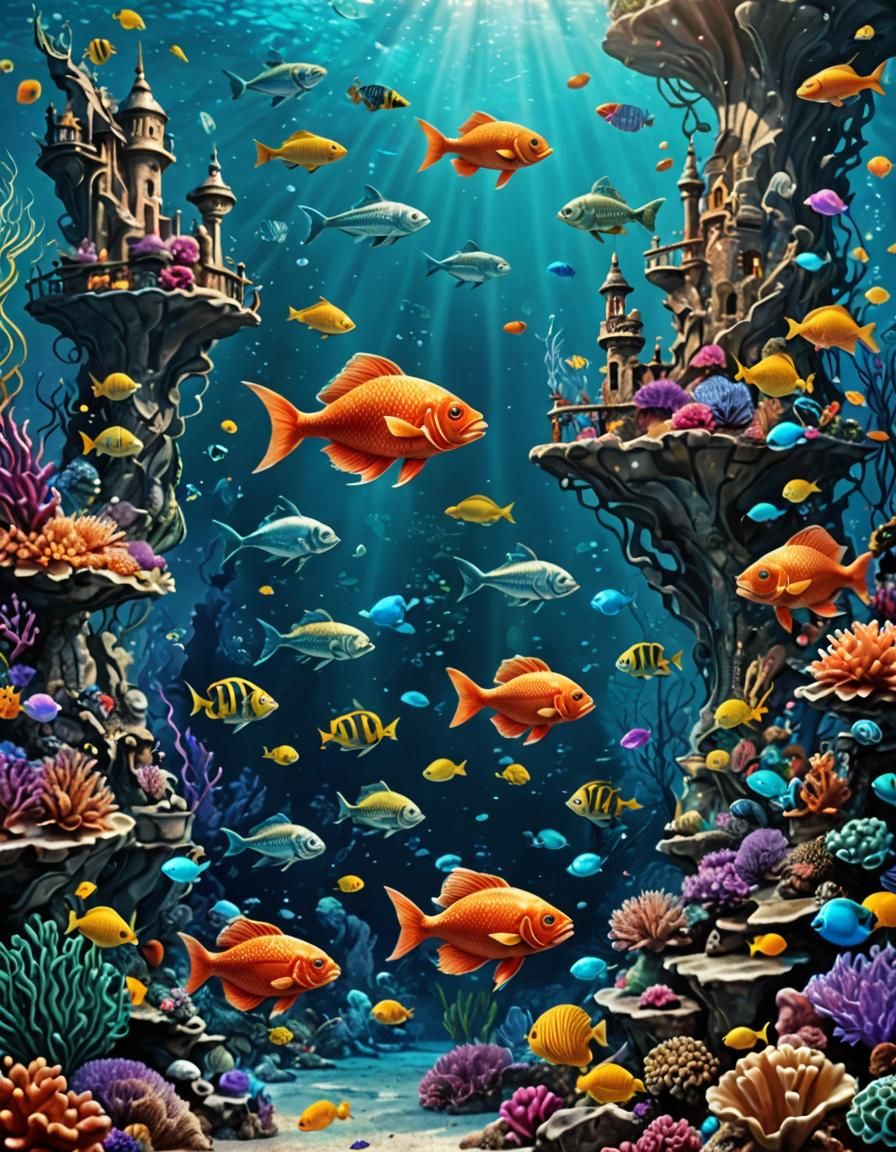 Atlantis Underwater World: A Glittering Coral Fantasy