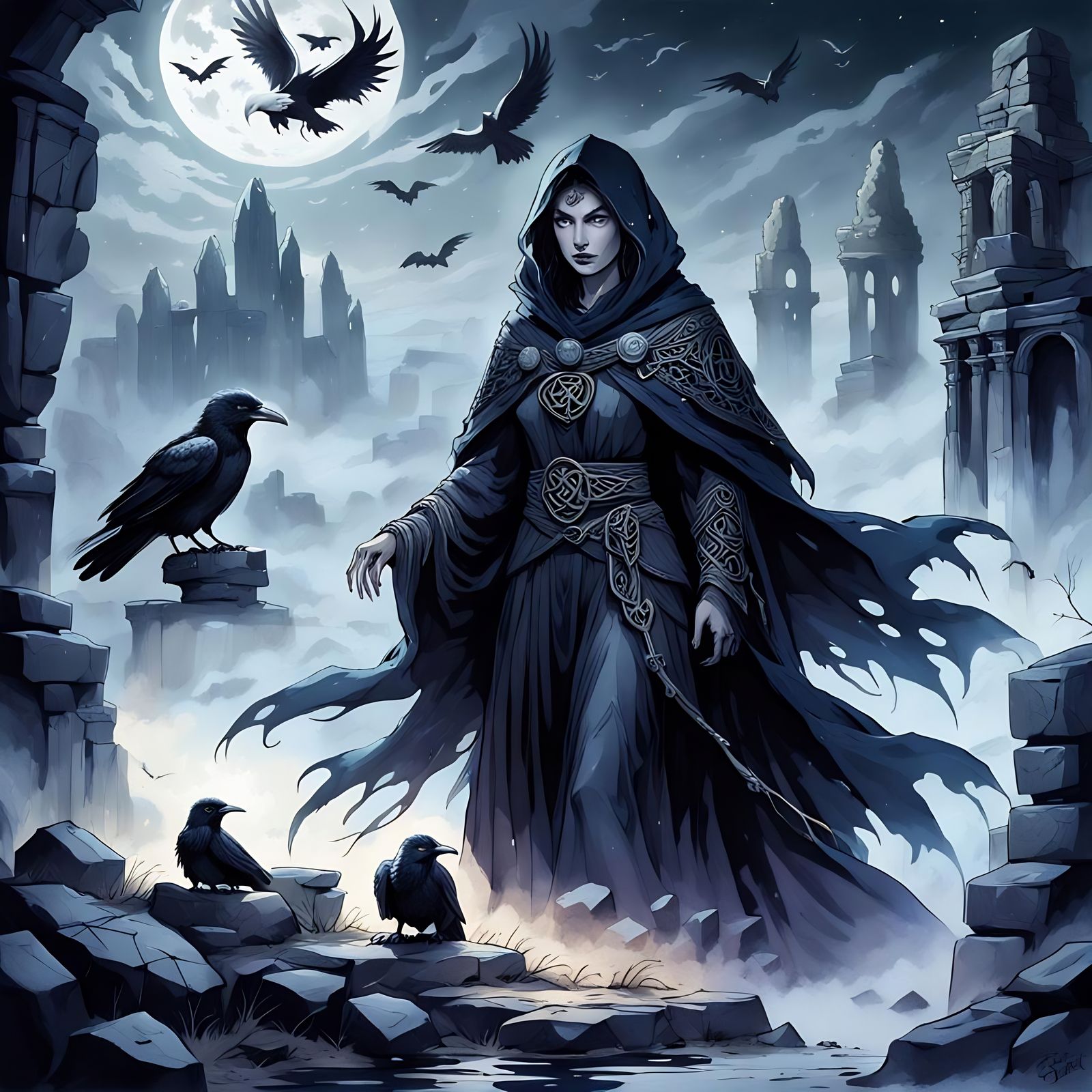 Mystical Morrigan: Celtic Goddess of Fate and Battle