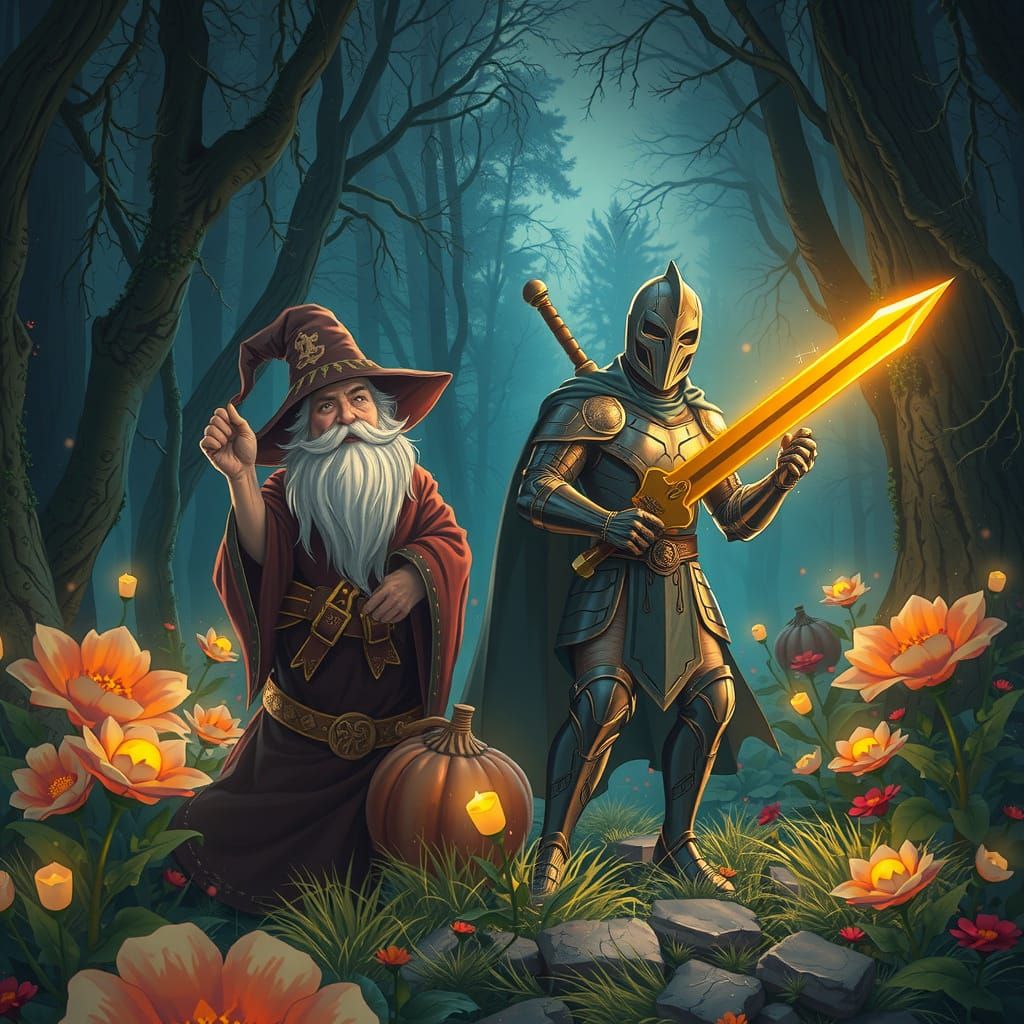 A Medieval Knight in Armor