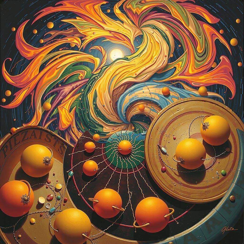 Dynamic Swirls and Spirals in Abstract Motion