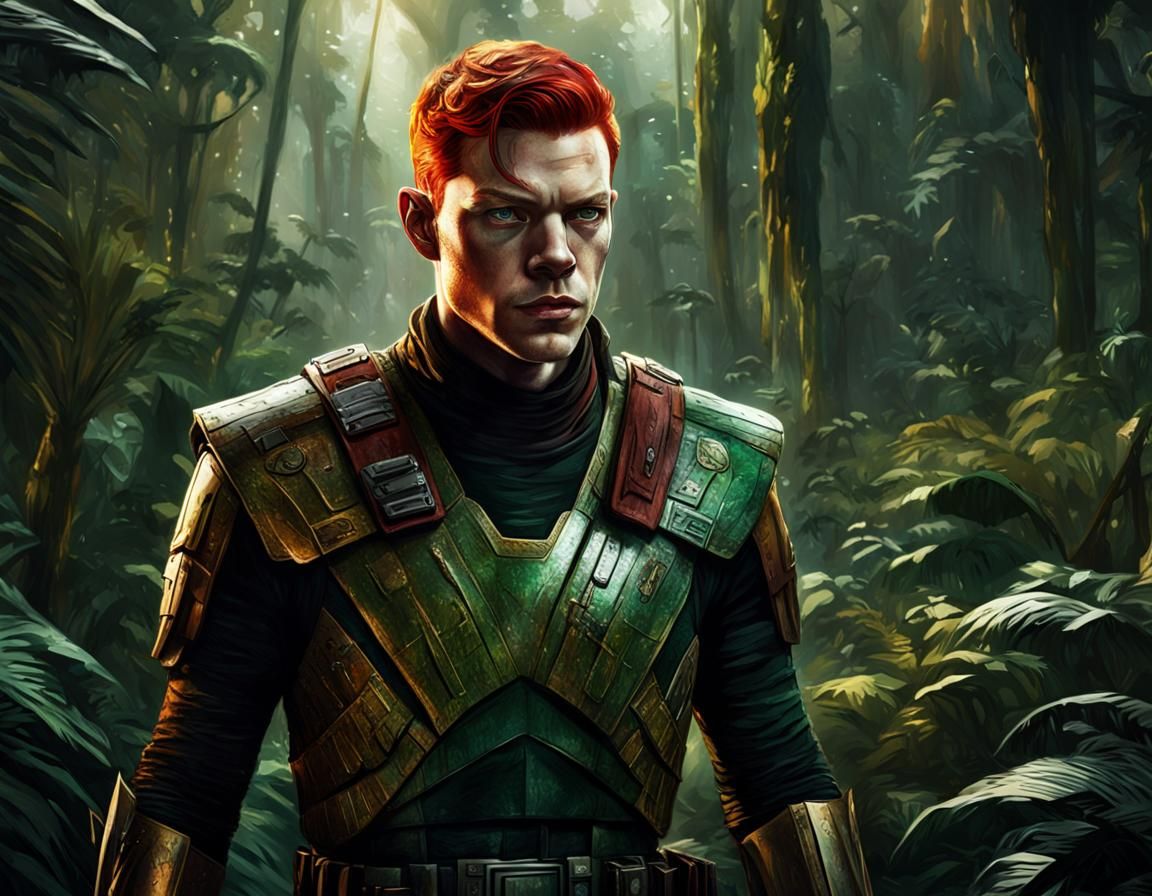 Star Wars Smuggler in Jungle, Splash Art Style